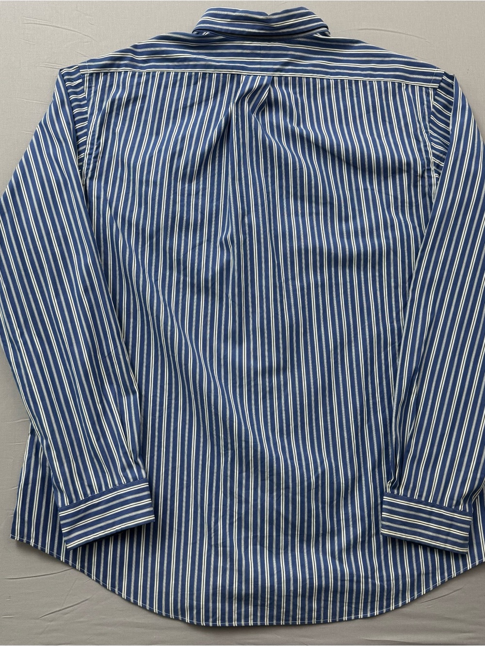 Ralph Lauren Button Down Shirt Mens XXL Blue White Striped Red Pony Logo - Picture 6 of 7